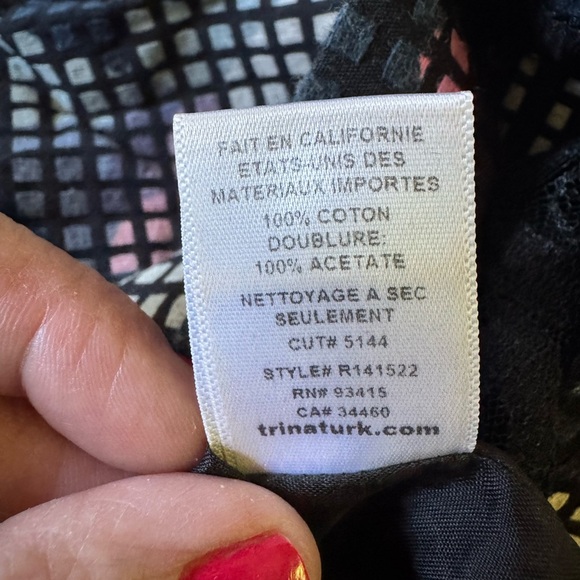 Trina Turk Pixel Mini Skirt Size 2 - Picture 4 of 5